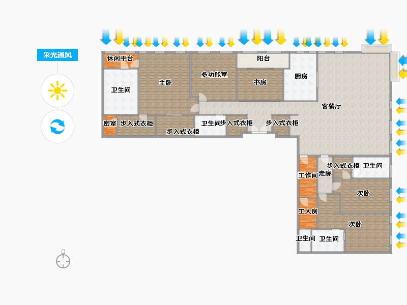 浙江省-杭州市-朝龙汇-420.00-户型库-采光通风