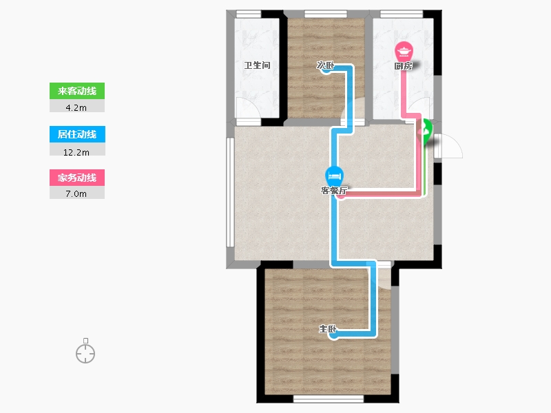 辽宁省-铁岭市-居然雅苑二期-64.24-户型库-动静线