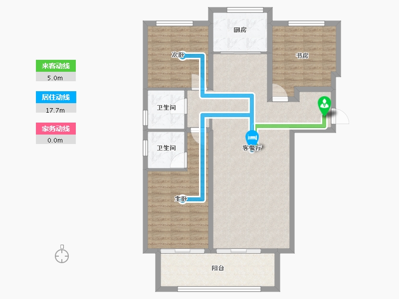 河南省-洛阳市-建业府-99.77-户型库-动静线