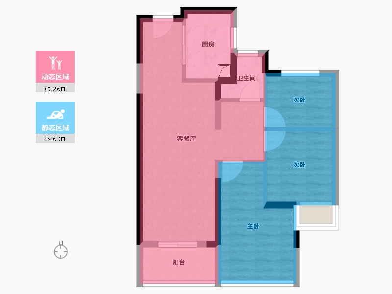 福建省-漳州市-建发西湖观澜-57.01-户型库-动静分区