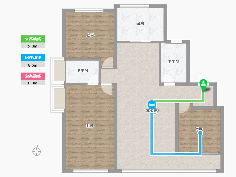 山东省-烟台市-中海长安云锦-104.00-户型库-动静线