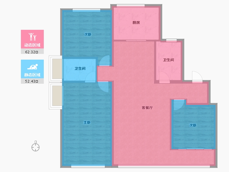 山东省-烟台市-中海长安云锦-104.00-户型库-动静分区