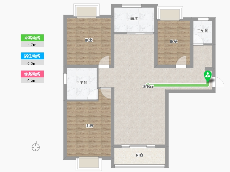 河南省-南阳市-和通博士园-96.52-户型库-动静线