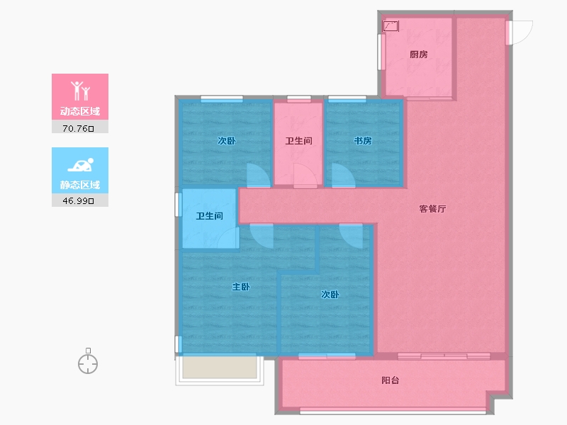 山东省-青岛市-青建金宸府-106.69-户型库-动静分区