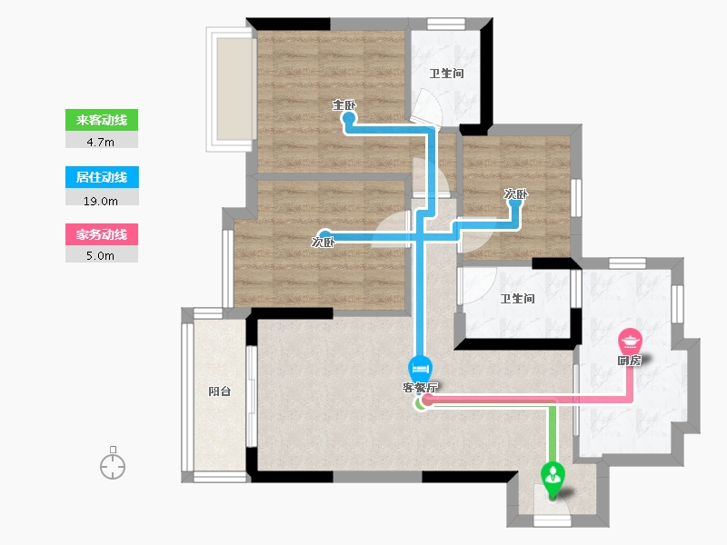 广东省-肇庆市-财智广场-75.00-户型库-动静线