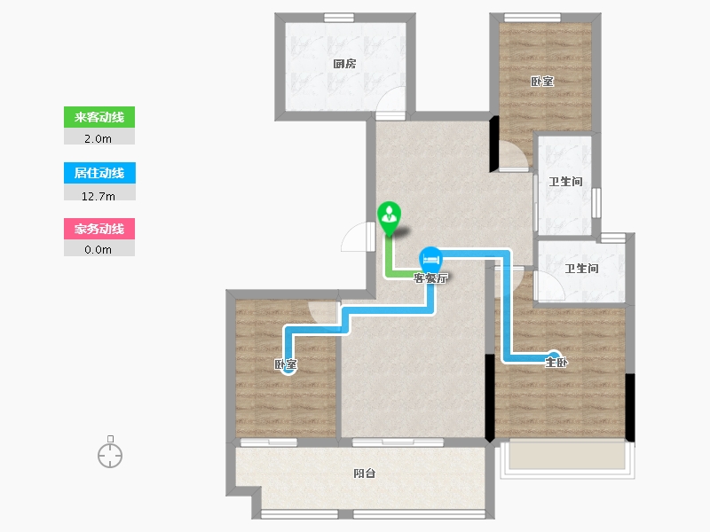 安徽省-亳州市-中奥·天悦府-88.95-户型库-动静线