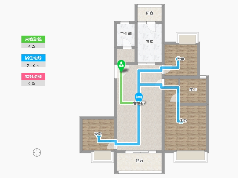 四川省-成都市-钰景湾-91.58-户型库-动静线