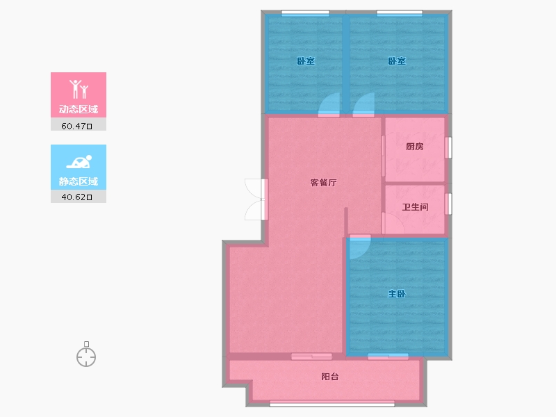 山西省-晋城市-聚德·神农华府-90.94-户型库-动静分区