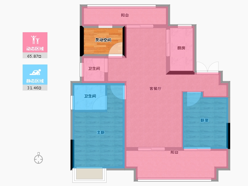 安徽省-亳州市-邦泰·政务壹号-92.01-户型库-动静分区