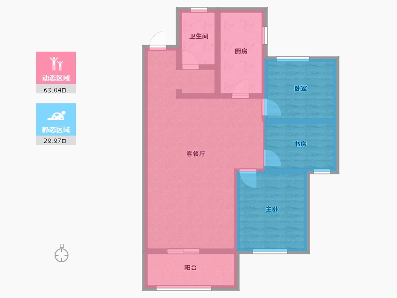 山西省-晋城市-瑞麒·祥瑞新城-82.41-户型库-动静分区