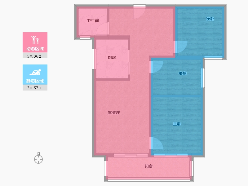 河南省-洛阳市-建业府-72.14-户型库-动静分区