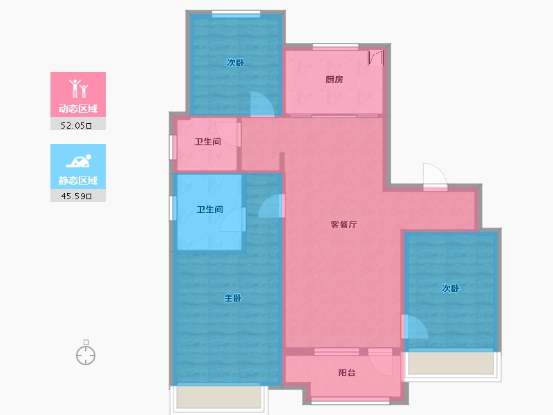 山东省-青岛市-森林公园-87.22-户型库-动静分区