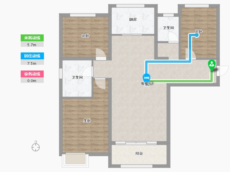 河南省-洛阳市-建业中弘城-100.10-户型库-动静线