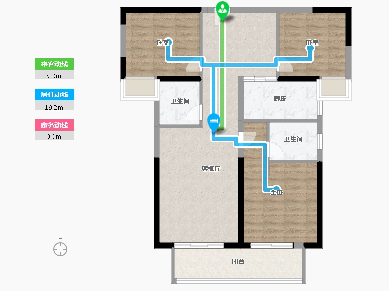 河南省-洛阳市-常绿林溪宸院-82.00-户型库-动静线