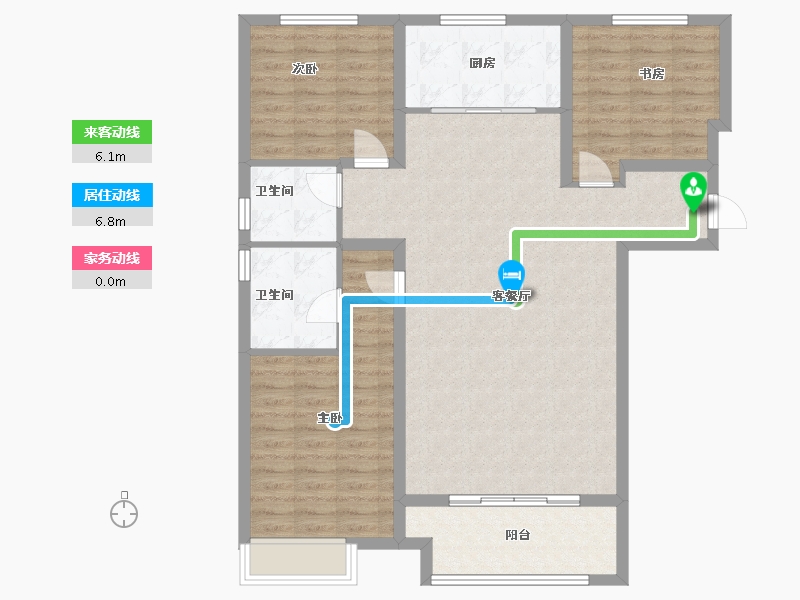 河南省-洛阳市-建业府-110.56-户型库-动静线