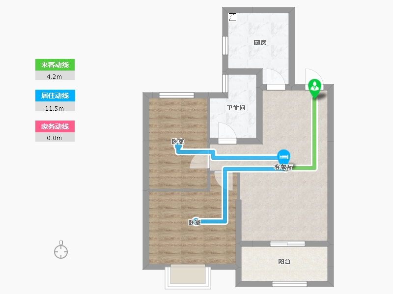 江苏省-镇江市-句容恒大云湖上郡-64.17-户型库-动静线