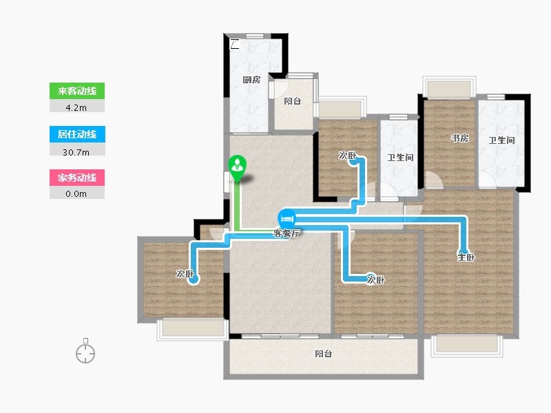 四川省-成都市-恒大林溪郡-169.58-户型库-动静线