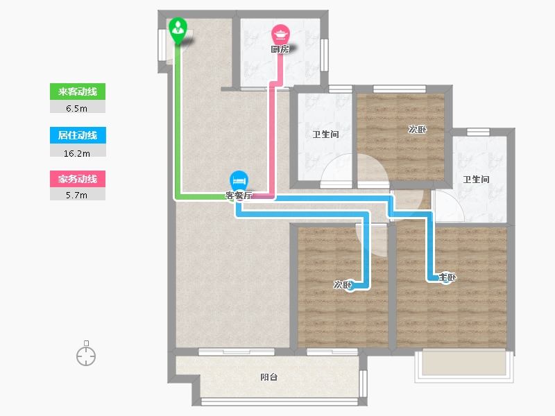 江苏省-镇江市-奥园誉峰澜樾庭-94.41-户型库-动静线