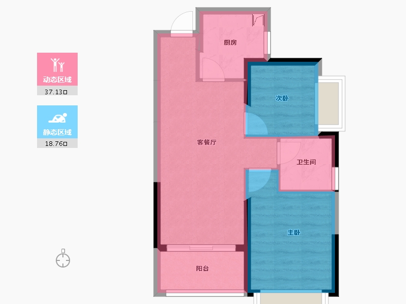 四川省-成都市-恒大林溪郡-49.46-户型库-动静分区