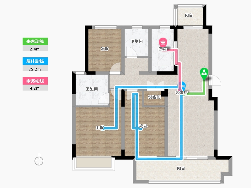 安徽省-马鞍山市-春天学府-96.71-户型库-动静线