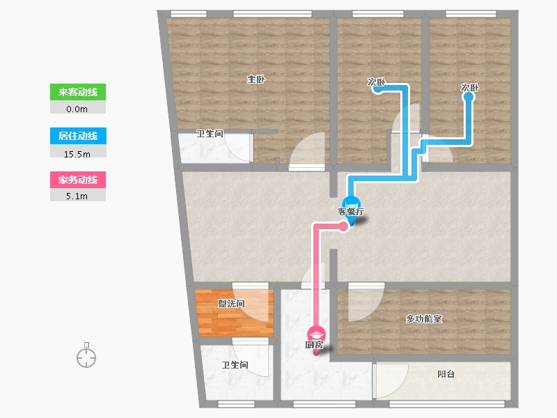 河南省-济源市-八仙街-130.00-户型库-动静线