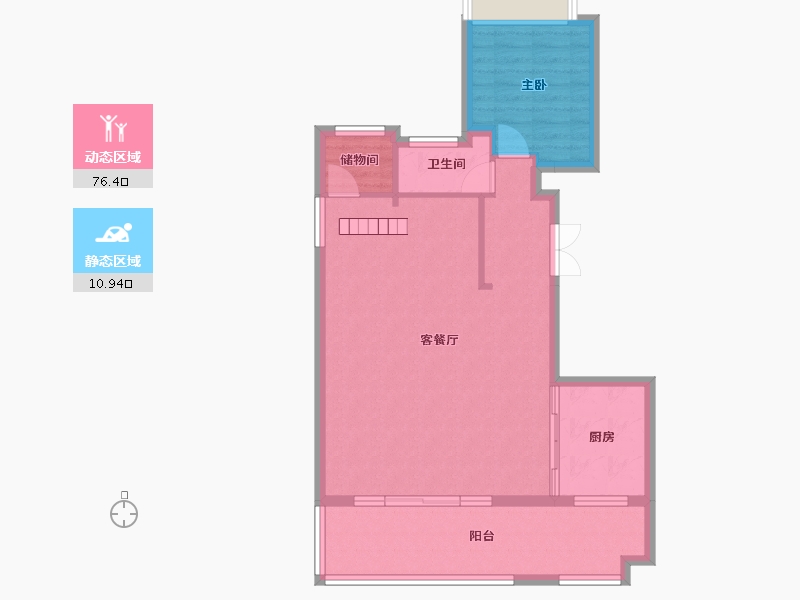 重庆-重庆市-北大资源紫境府-79.32-户型库-动静分区