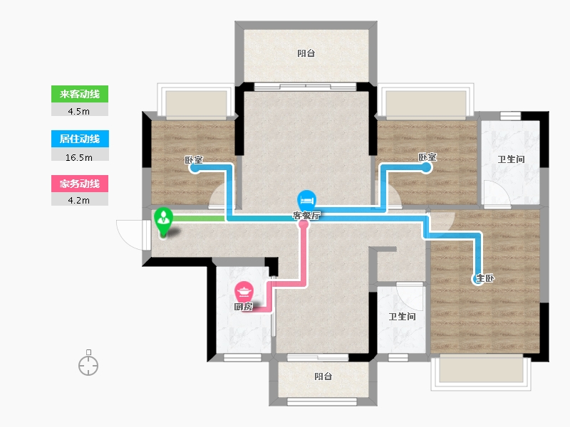 广东省-惠州市-文鼎华府-81.23-户型库-动静线