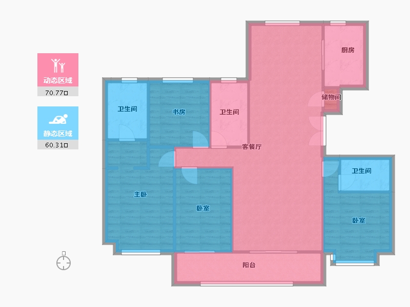 广西壮族自治区-南宁市-国宾一号-120.00-户型库-动静分区