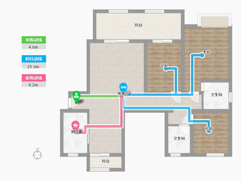 陕西省-铜川市-缙颐御璟名第-103.00-户型库-动静线