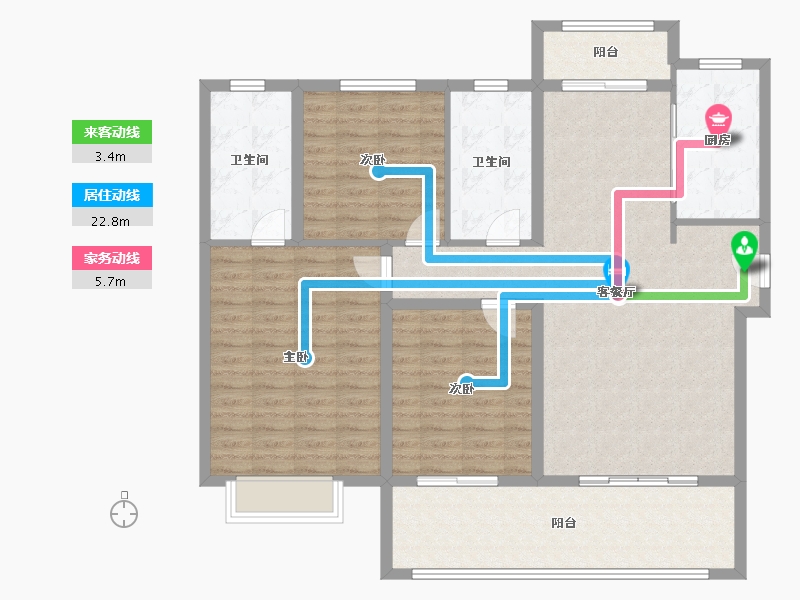 河南省-鹤壁市-建业通和府-124.00-户型库-动静线