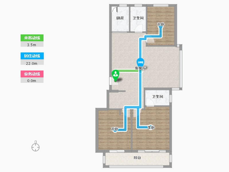 安徽省-合肥市-中南樾府-106.00-户型库-动静线