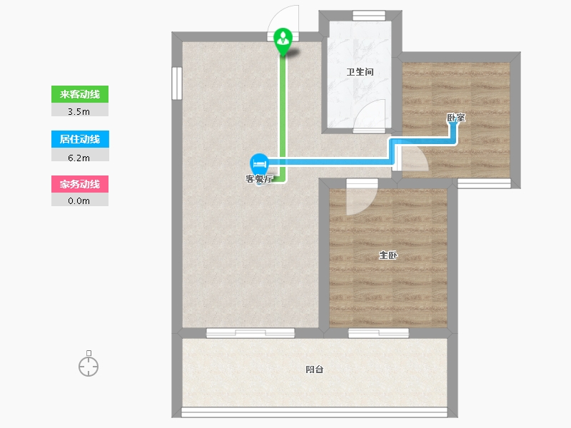 广西壮族自治区-北海市-阳光城•悦江海-60.00-户型库-动静线