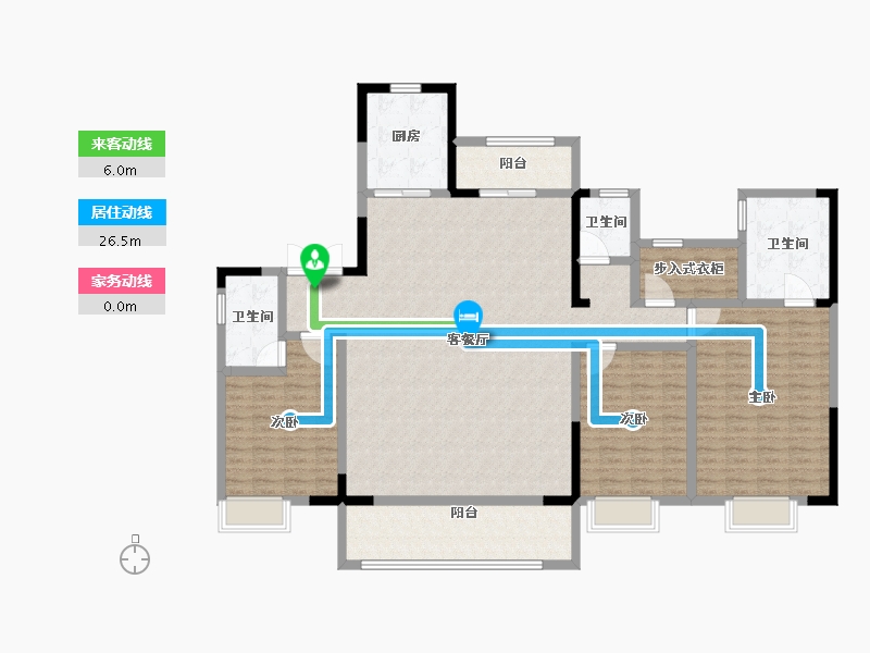 山东省-德州市-碧桂园凤凰星宸-163.01-户型库-动静线