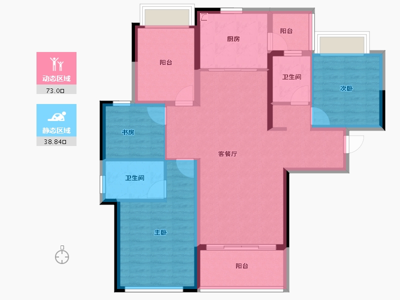 四川省-成都市-保利北新时区-100.02-户型库-动静分区