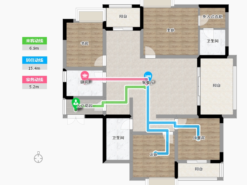 广西壮族自治区-北海市-金源华府-127.01-户型库-动静线