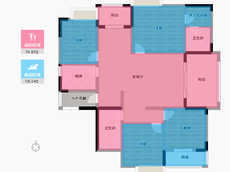 广西壮族自治区-北海市-金源华府-127.01-户型库-动静分区