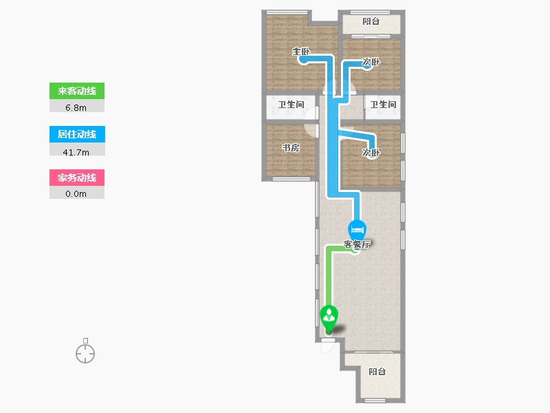 江苏省-镇江市-粤港·臻园-140.94-户型库-动静线