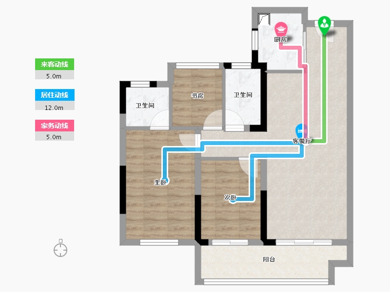 福建省-漳州市-泉舜府前上著-71.20-户型库-动静线