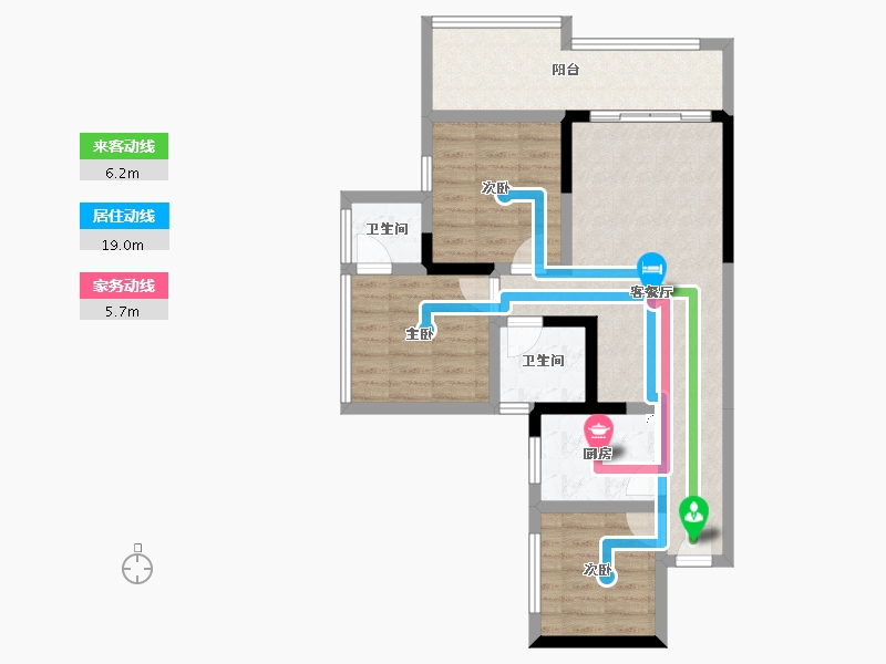 四川省-宜宾市-远达梦想N+-73.11-户型库-动静线