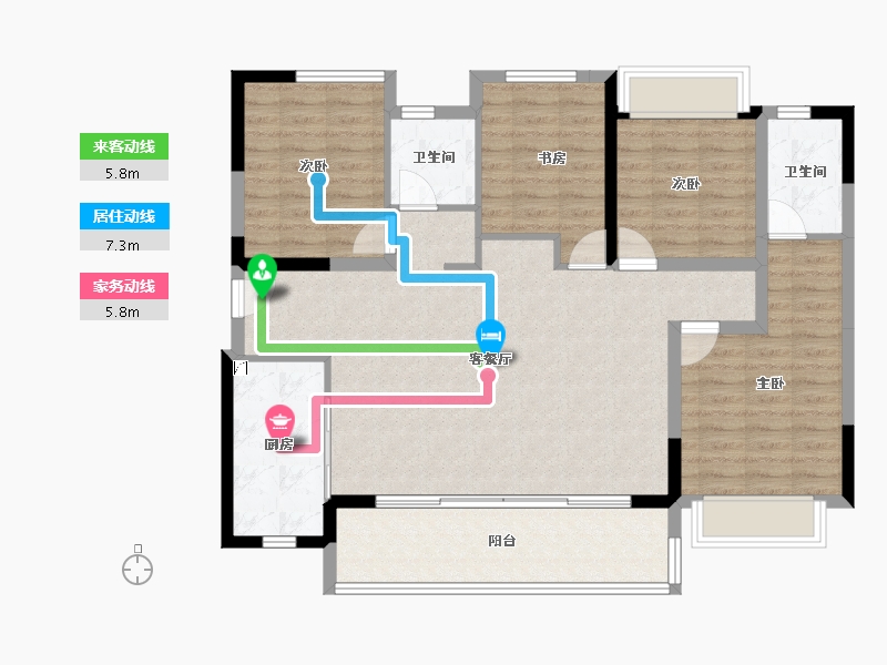 四川省-成都市-保利北新时区-108.95-户型库-动静线