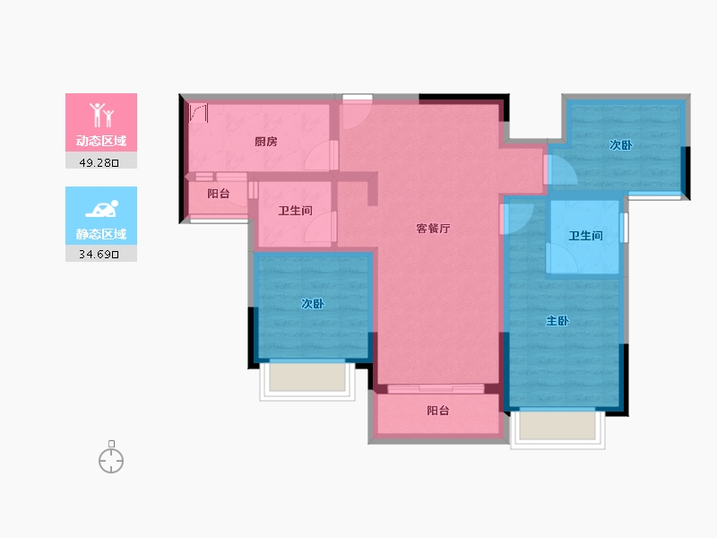 四川省-成都市-保利北新时区-73.10-户型库-动静分区