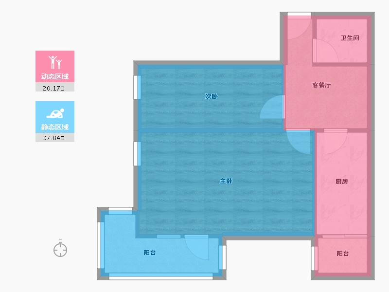 北京-北京市-体育场南街-5号院-51.00-户型库-动静分区