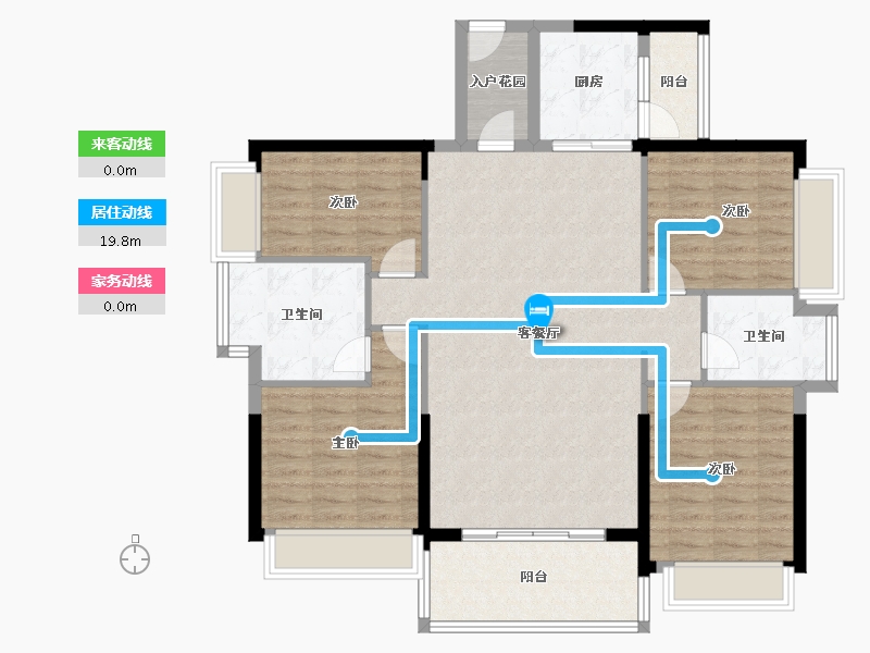 广东省-惠州市-成峰水岸丽都-117.48-户型库-动静线