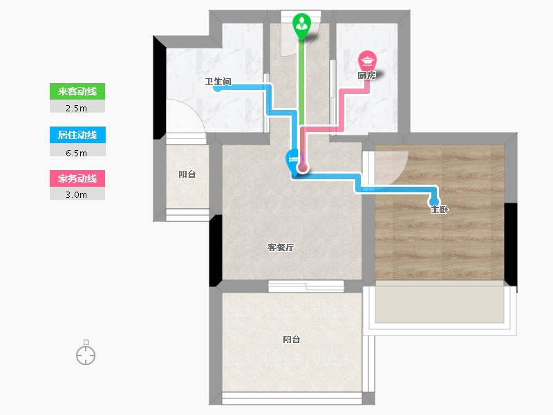 重庆-重庆市-良瑜国际养生谷-31.04-户型库-动静线