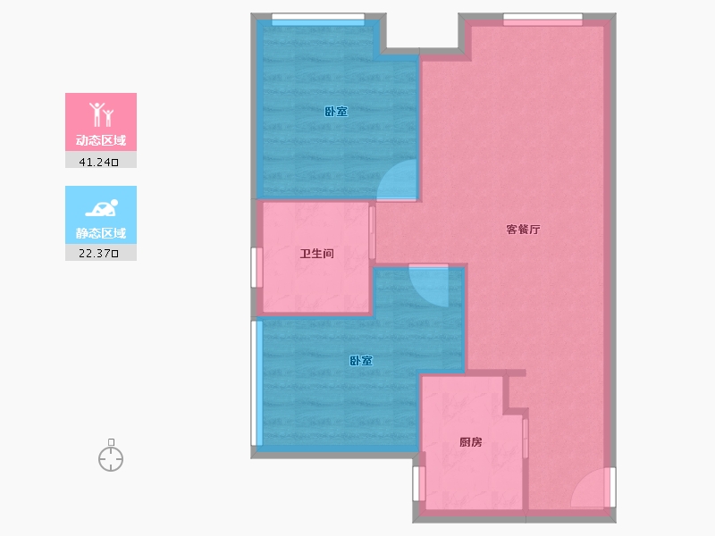 广东省-惠州市-雅居乐都汇雅郡-57.60-户型库-动静分区