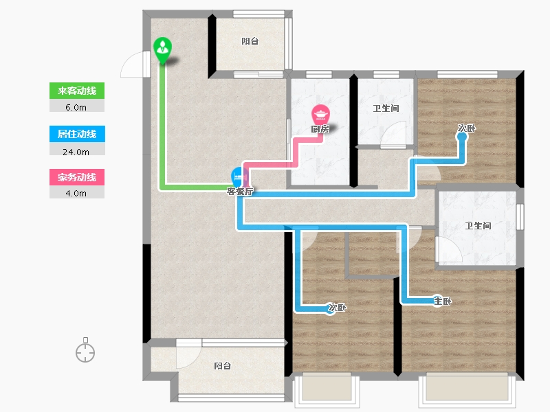 山东省-烟台市-旭辉银盛泰辉盛岚湾-102.40-户型库-动静线