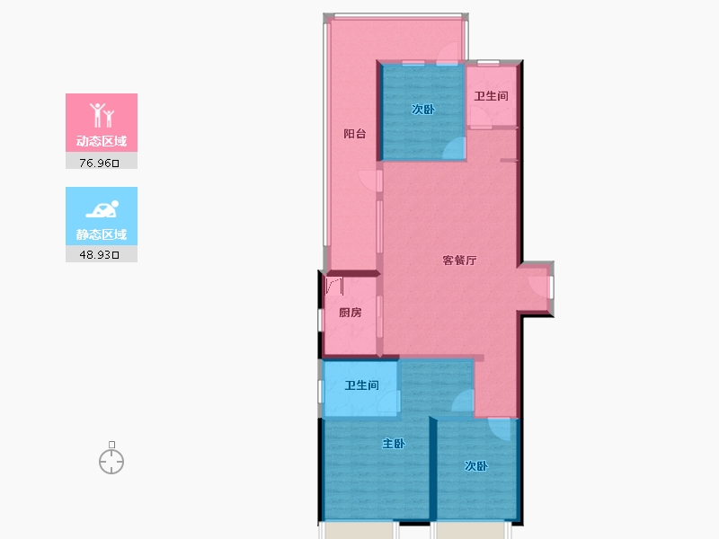 山东省-烟台市-力高阳光海岸-112.60-户型库-动静分区