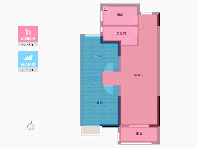 湖北省-武汉市-中建福地星城-63.20-户型库-动静分区