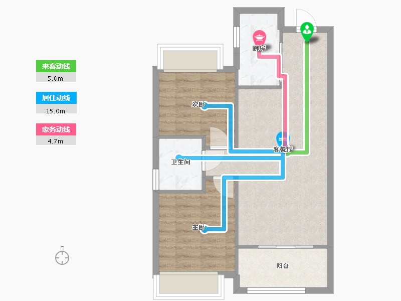 辽宁省-沈阳市-吾悦华府2期-67.00-户型库-动静线