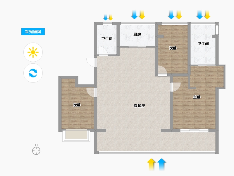 山东省-烟台市-大栖地-114.80-户型库-采光通风